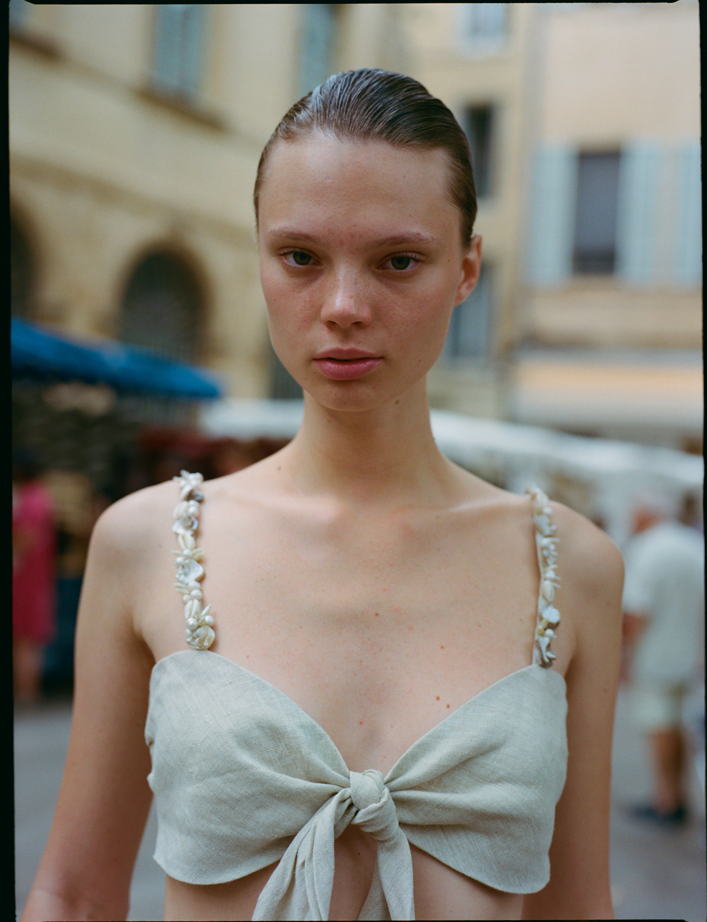Top Estela crema
