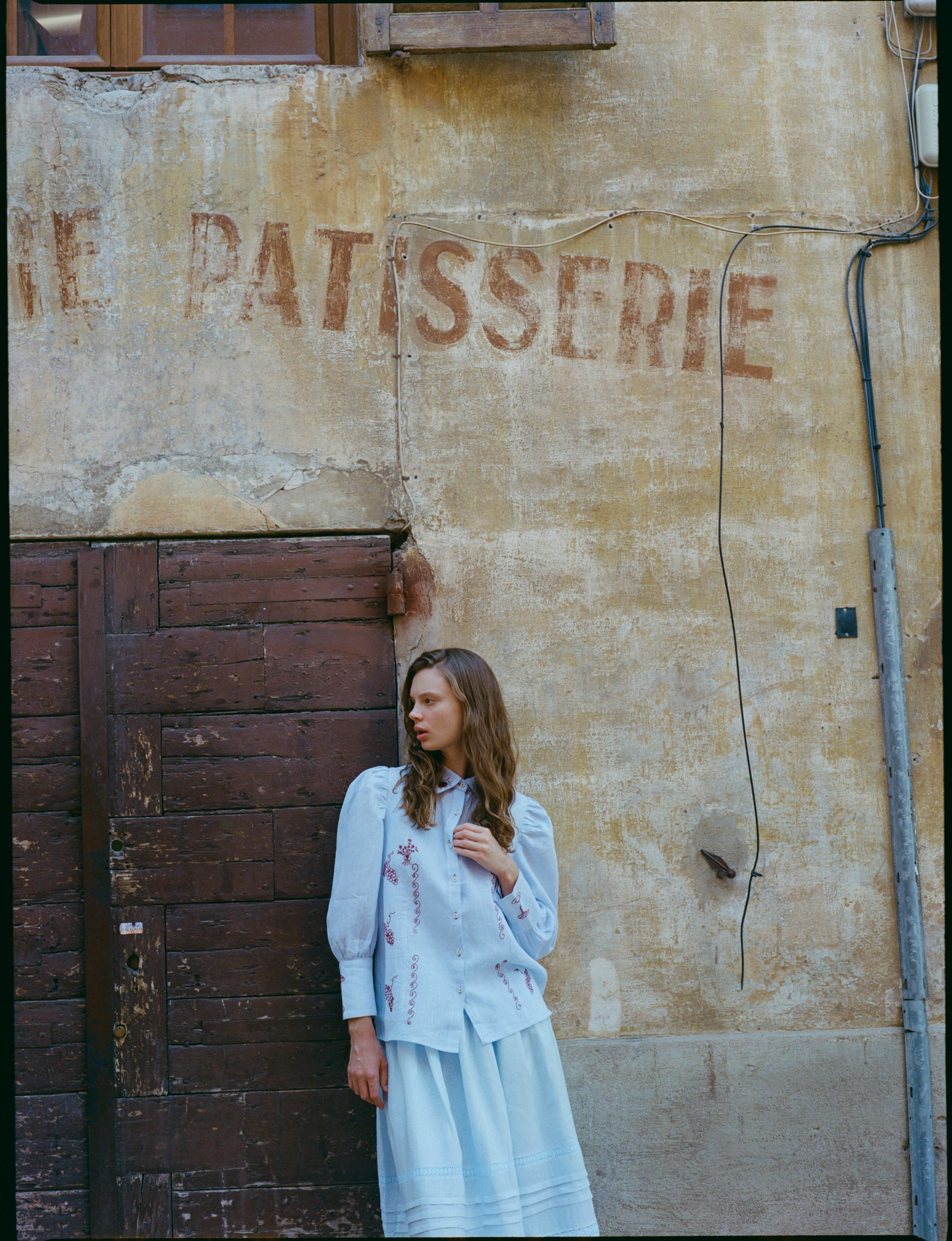 Camisa Violet celeste