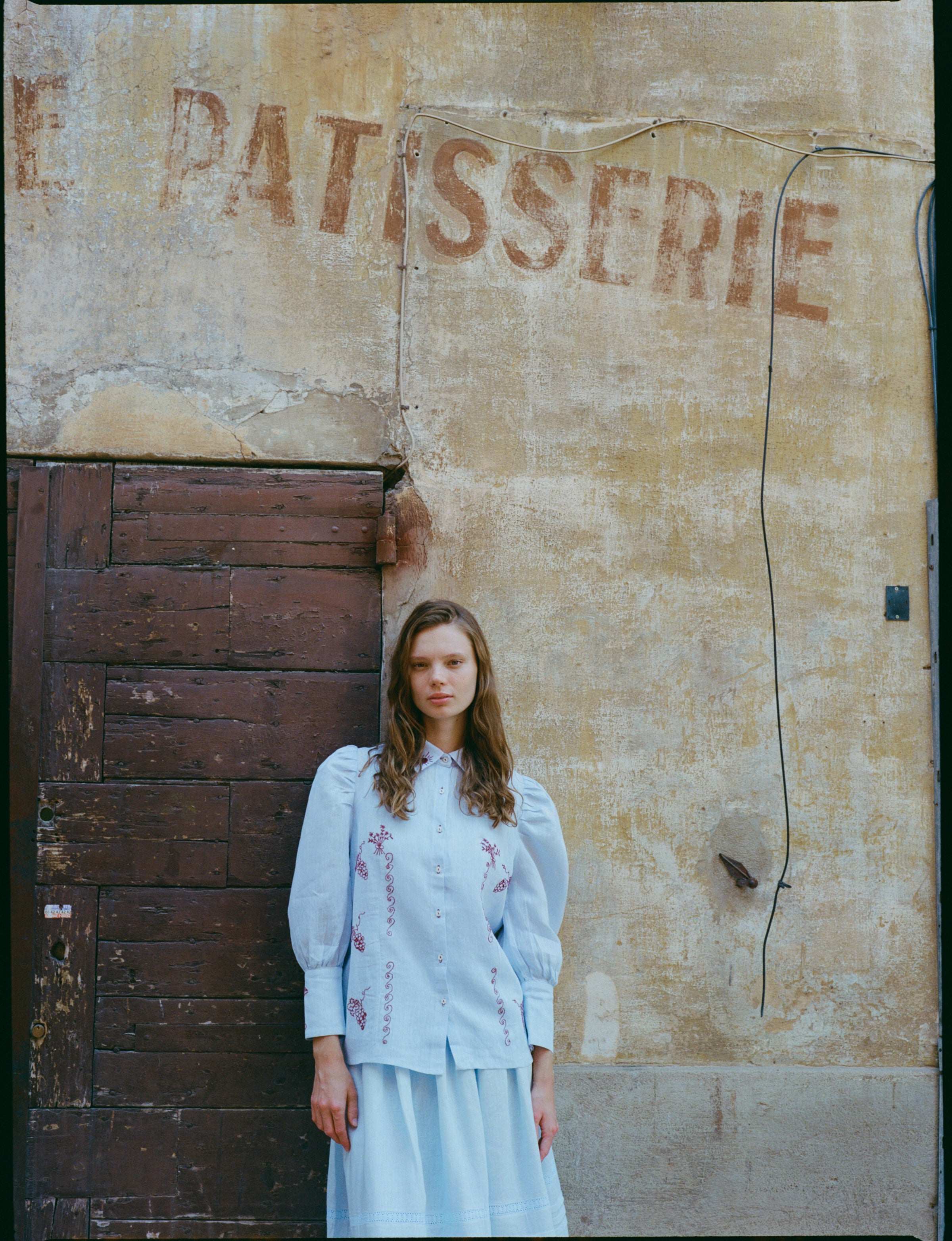 Camisa Violet celeste