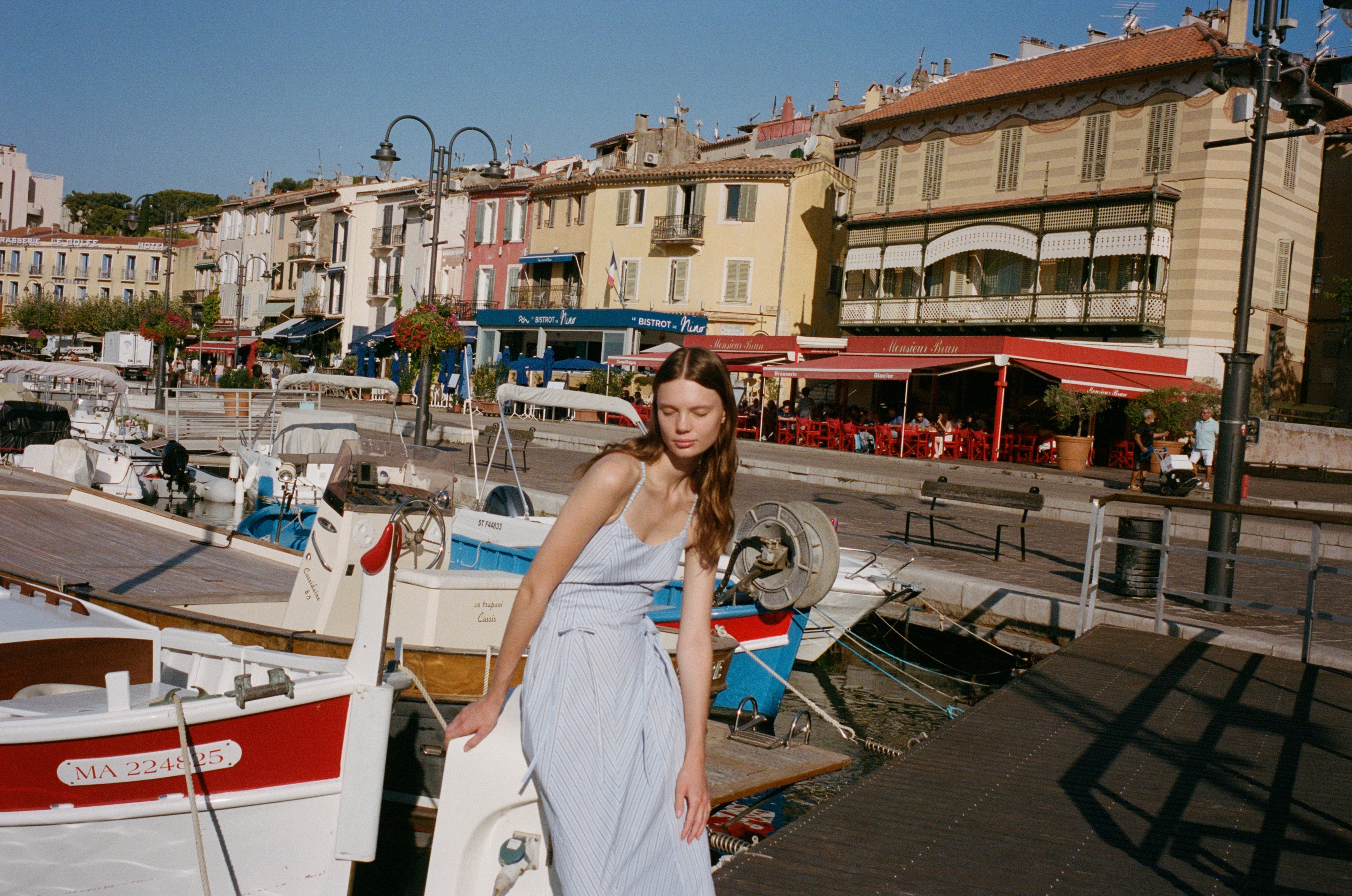 Vestido Miramar rayas azules