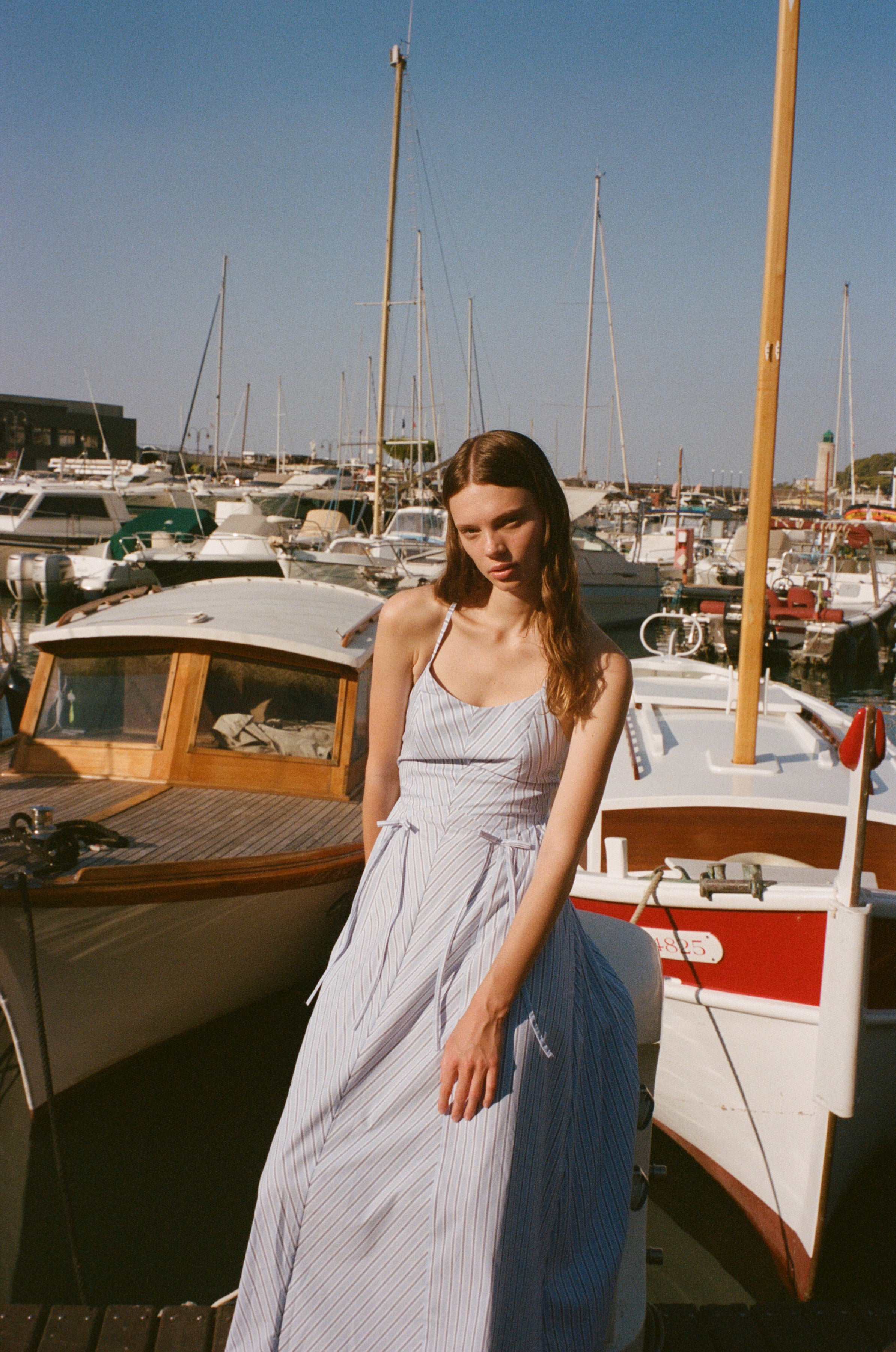 Vestido Miramar rayas azules