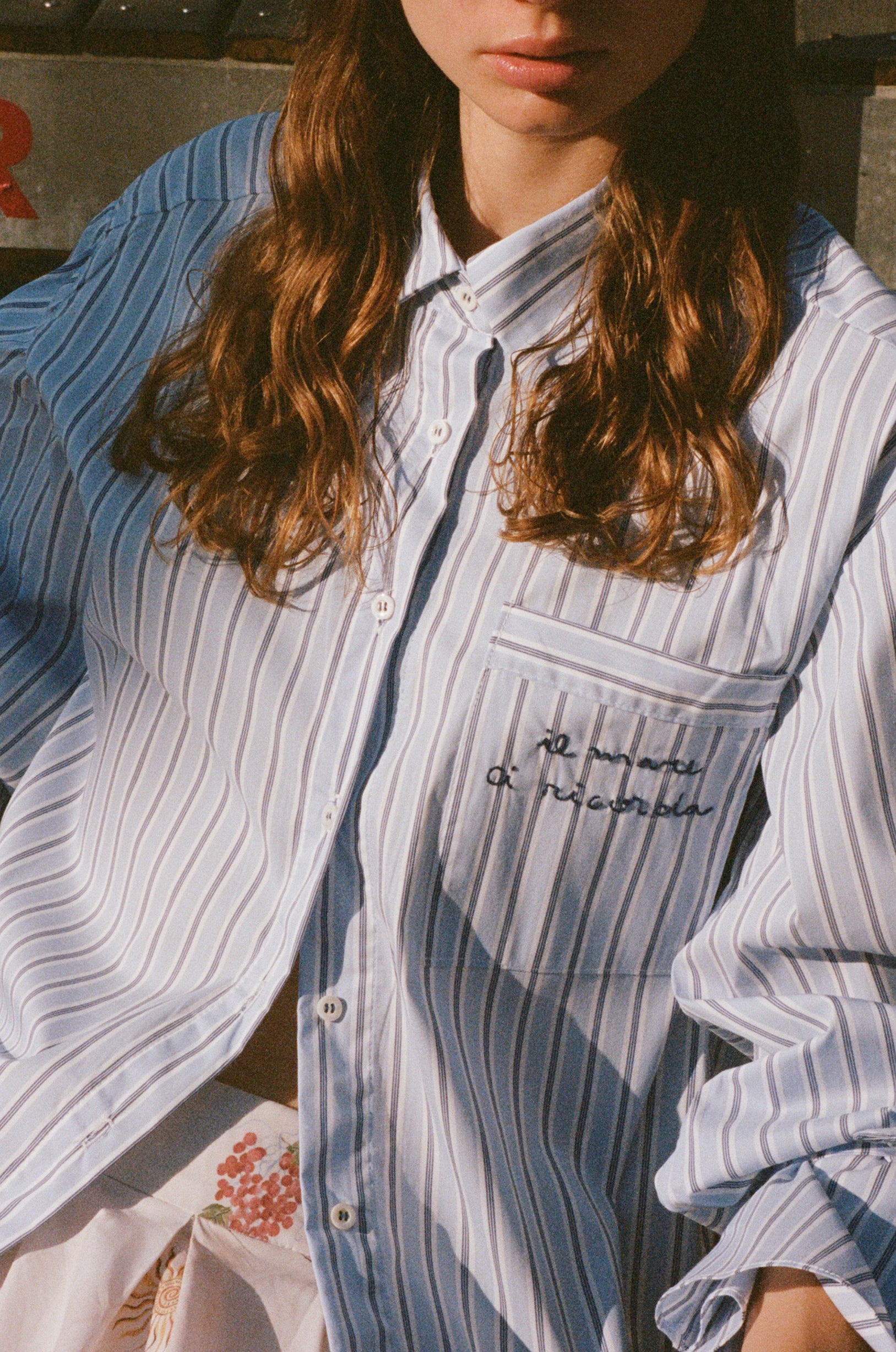 Camisa Navia rayas azules