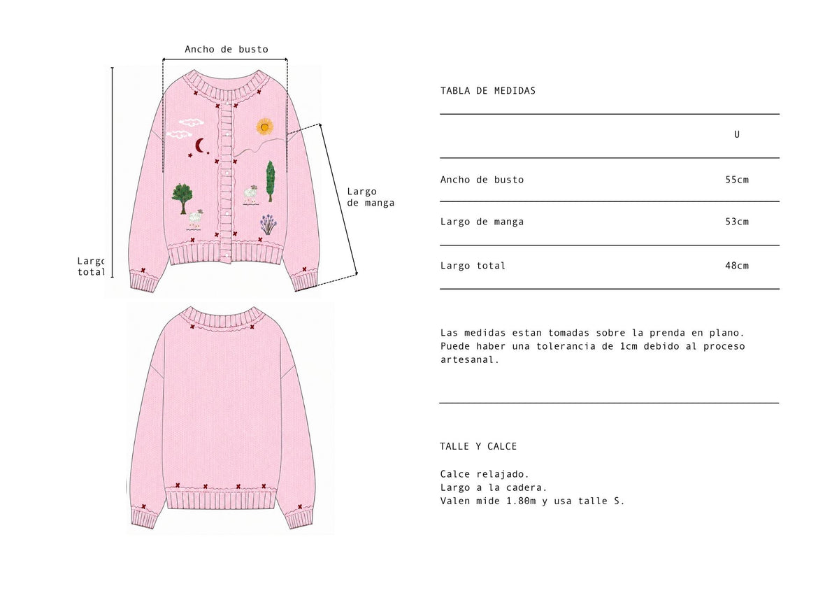 Cardigan Ofelia Rosa