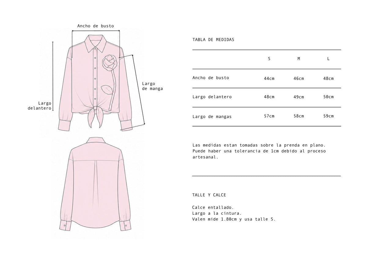 Camisa Brigitte Rosa