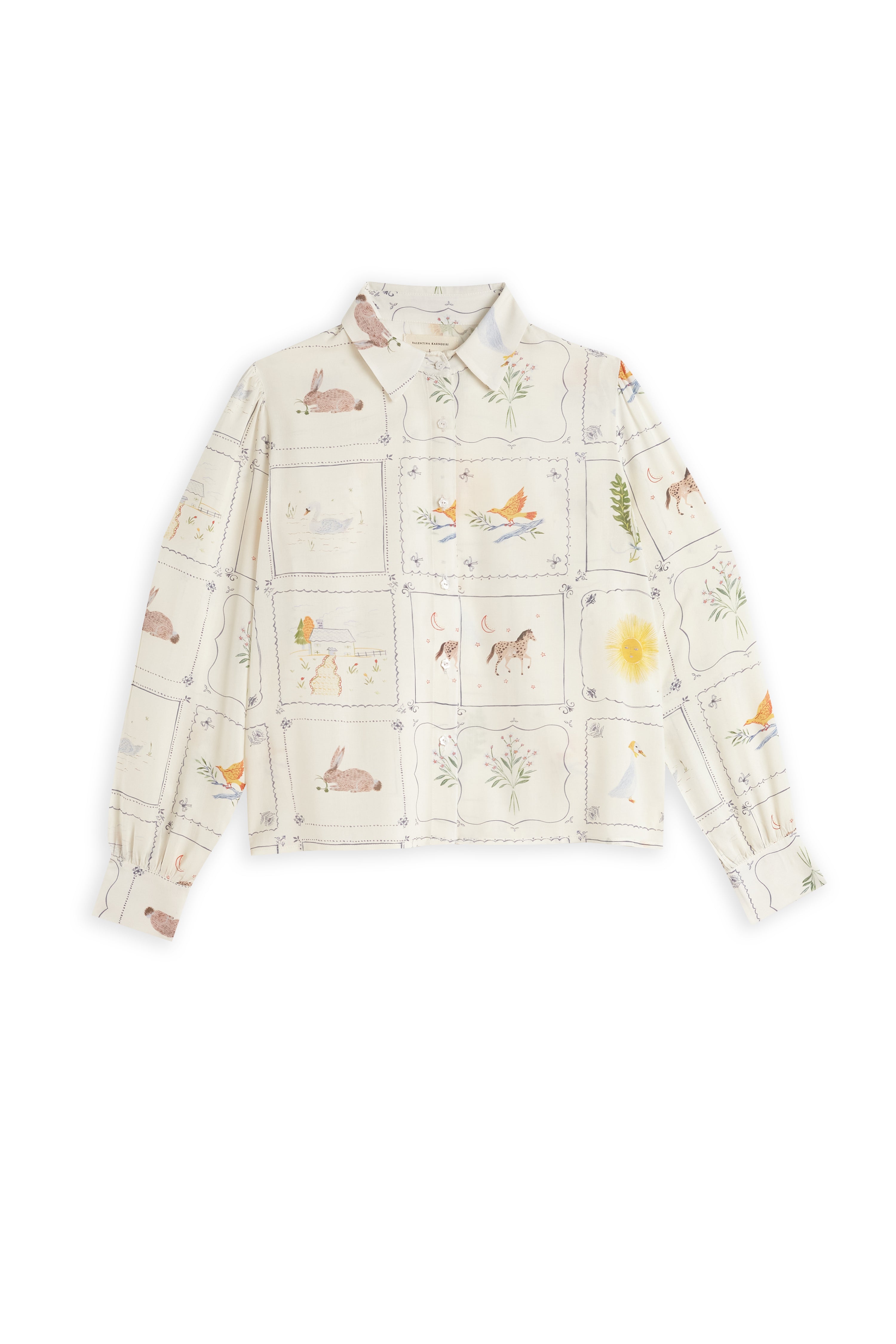 Camisa Josefina azulejos