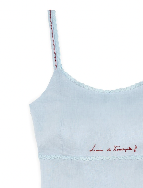 Blusa Luminara celeste