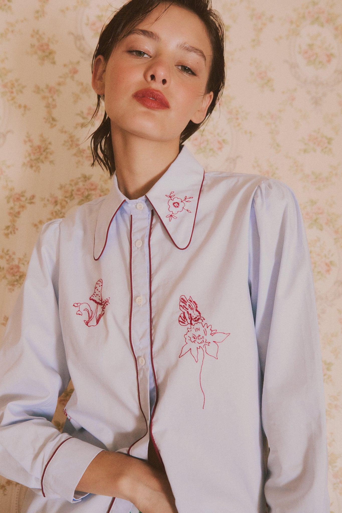 Camisa Marlowe celeste