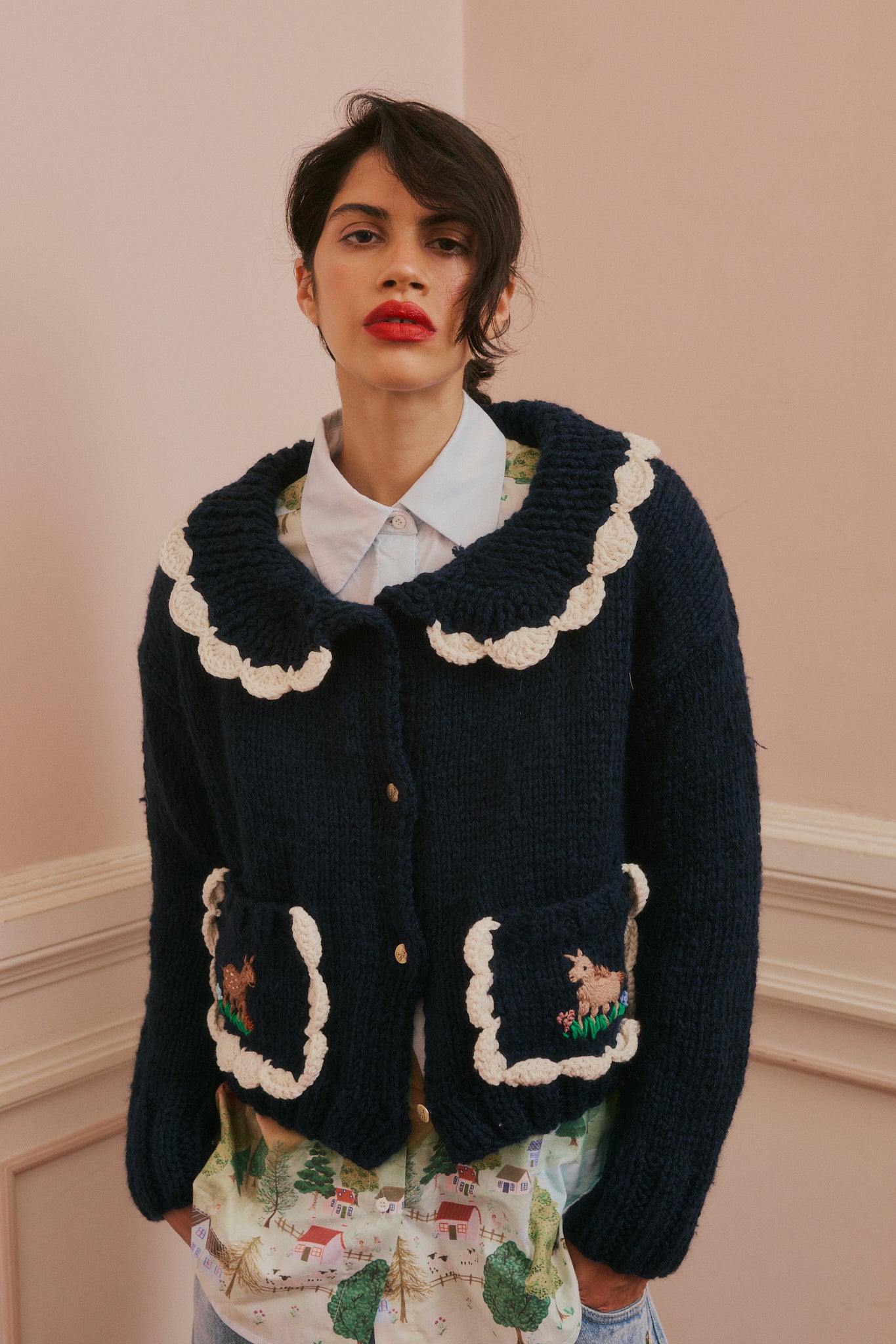 Cardigan Valery navy