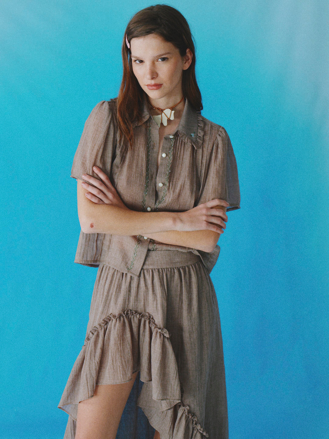 Blusa Malta visón