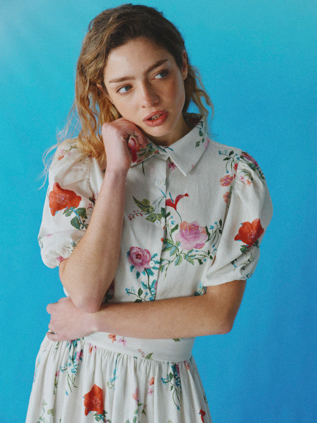 Camisa Violet Bouquets