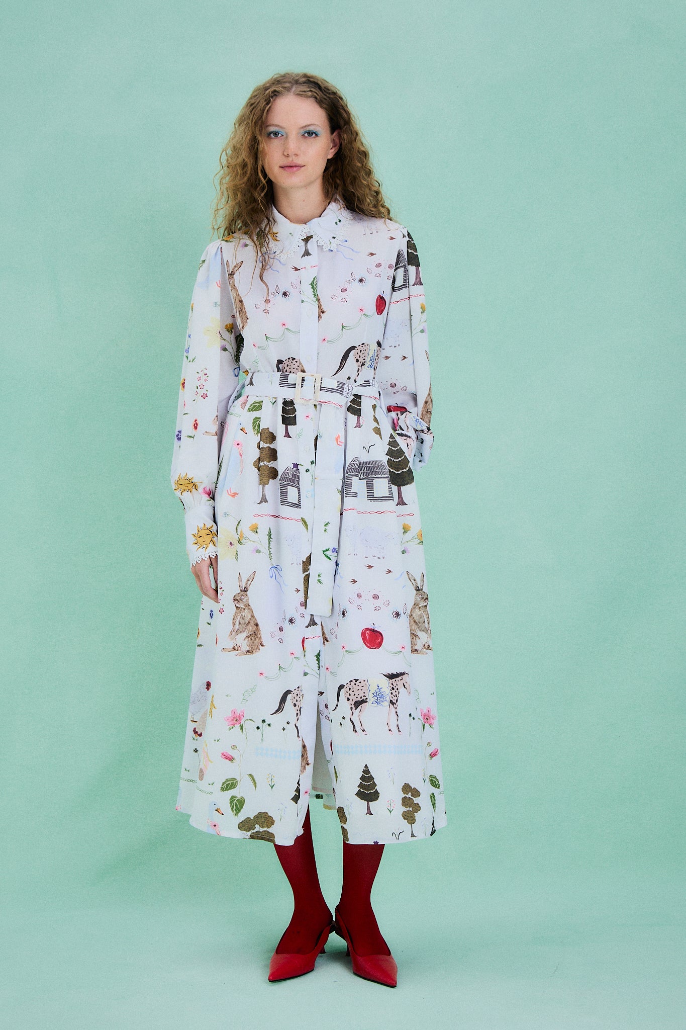 Vestido Salto celeste