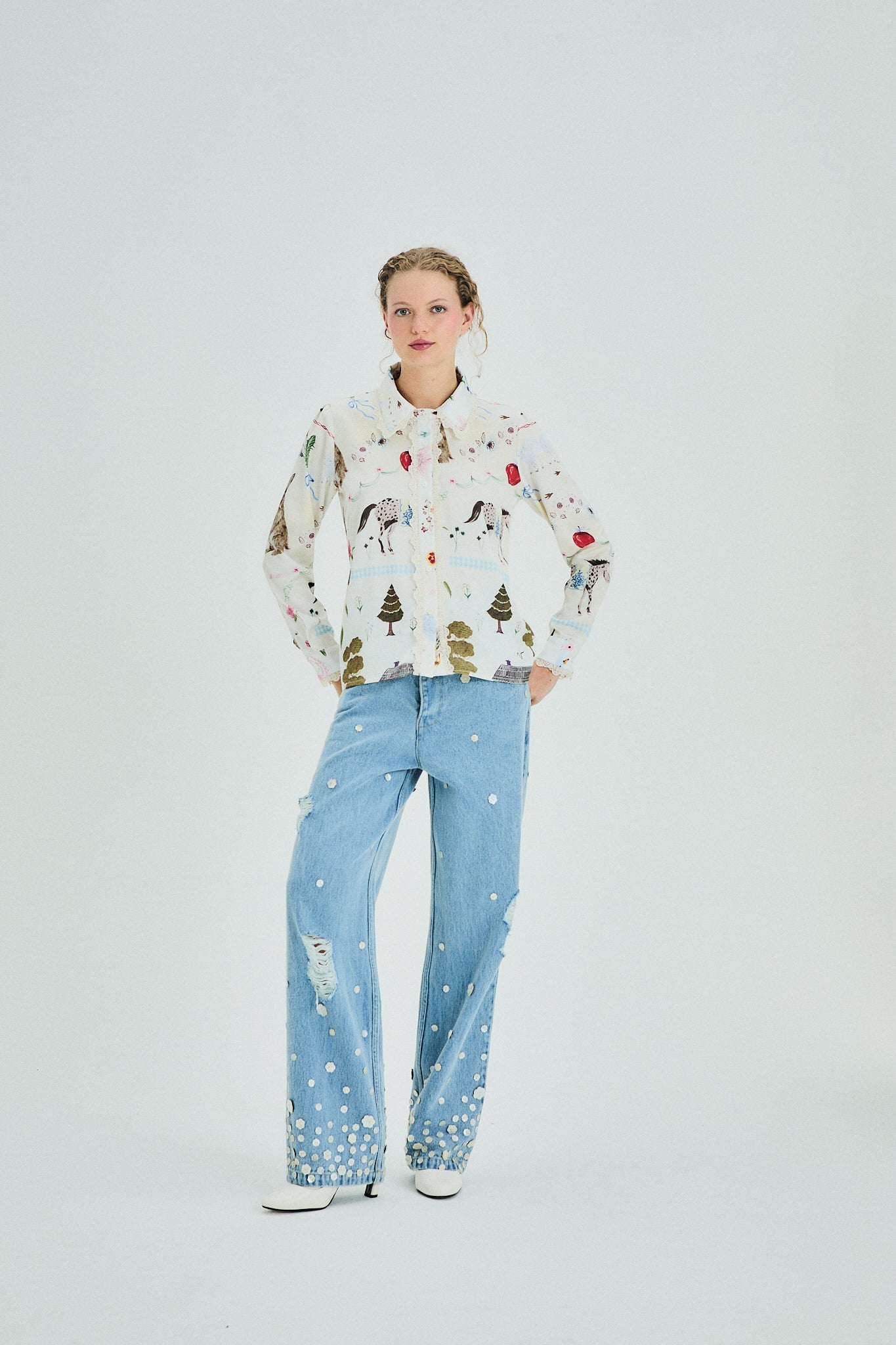 Camisa Abigail crudo