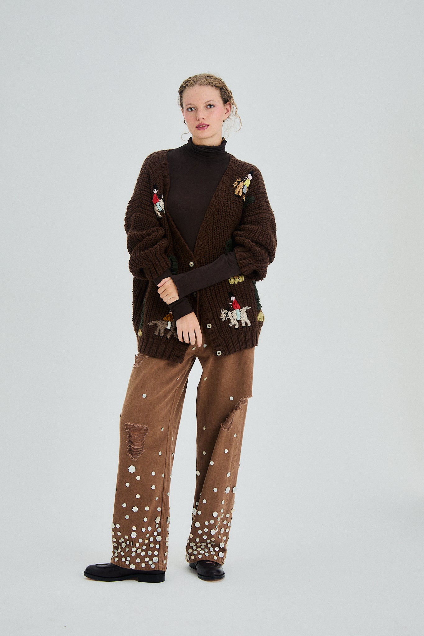 Cardigan Arelauquen chocolate