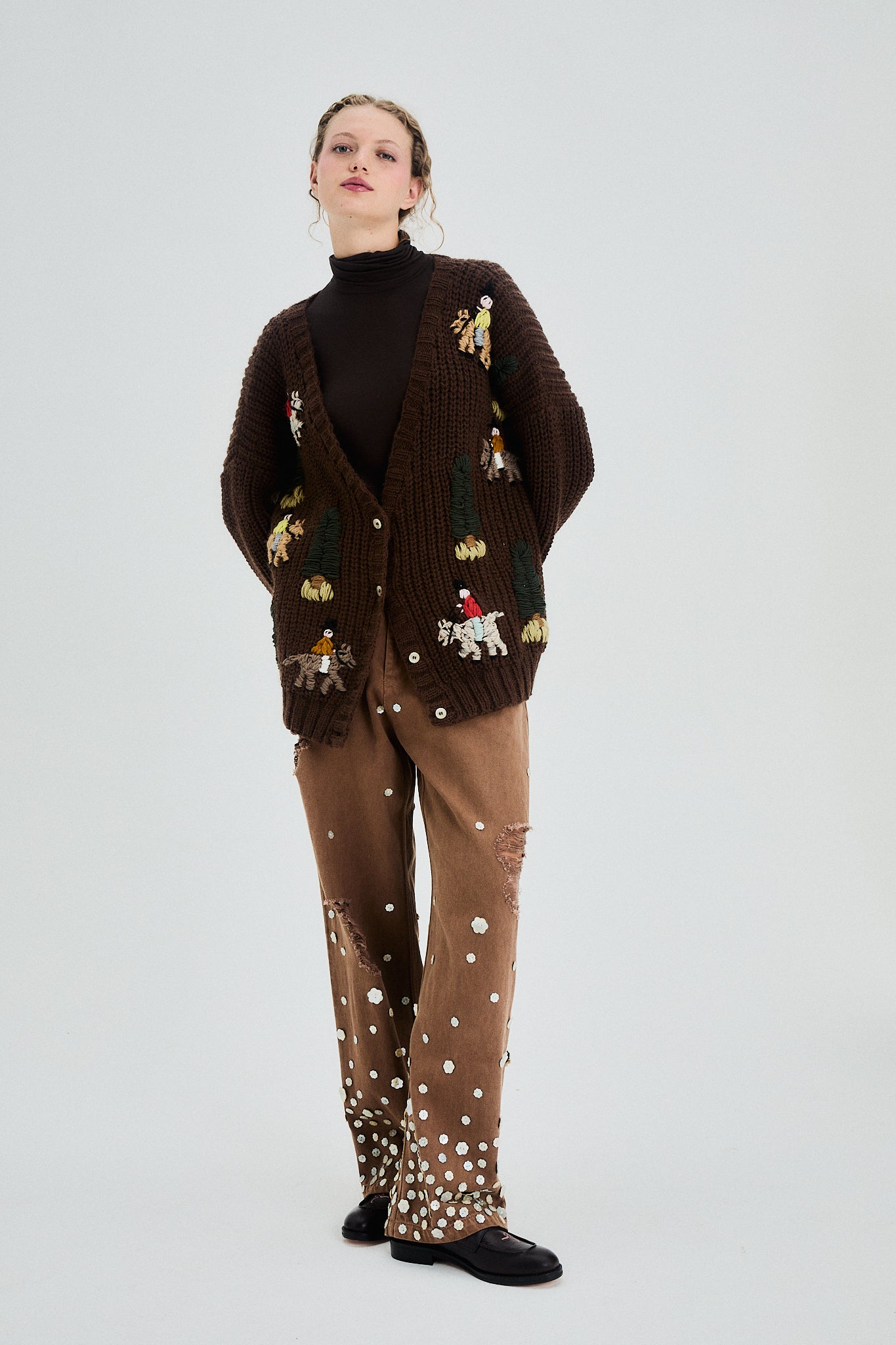 Cardigan Arelauquen chocolate