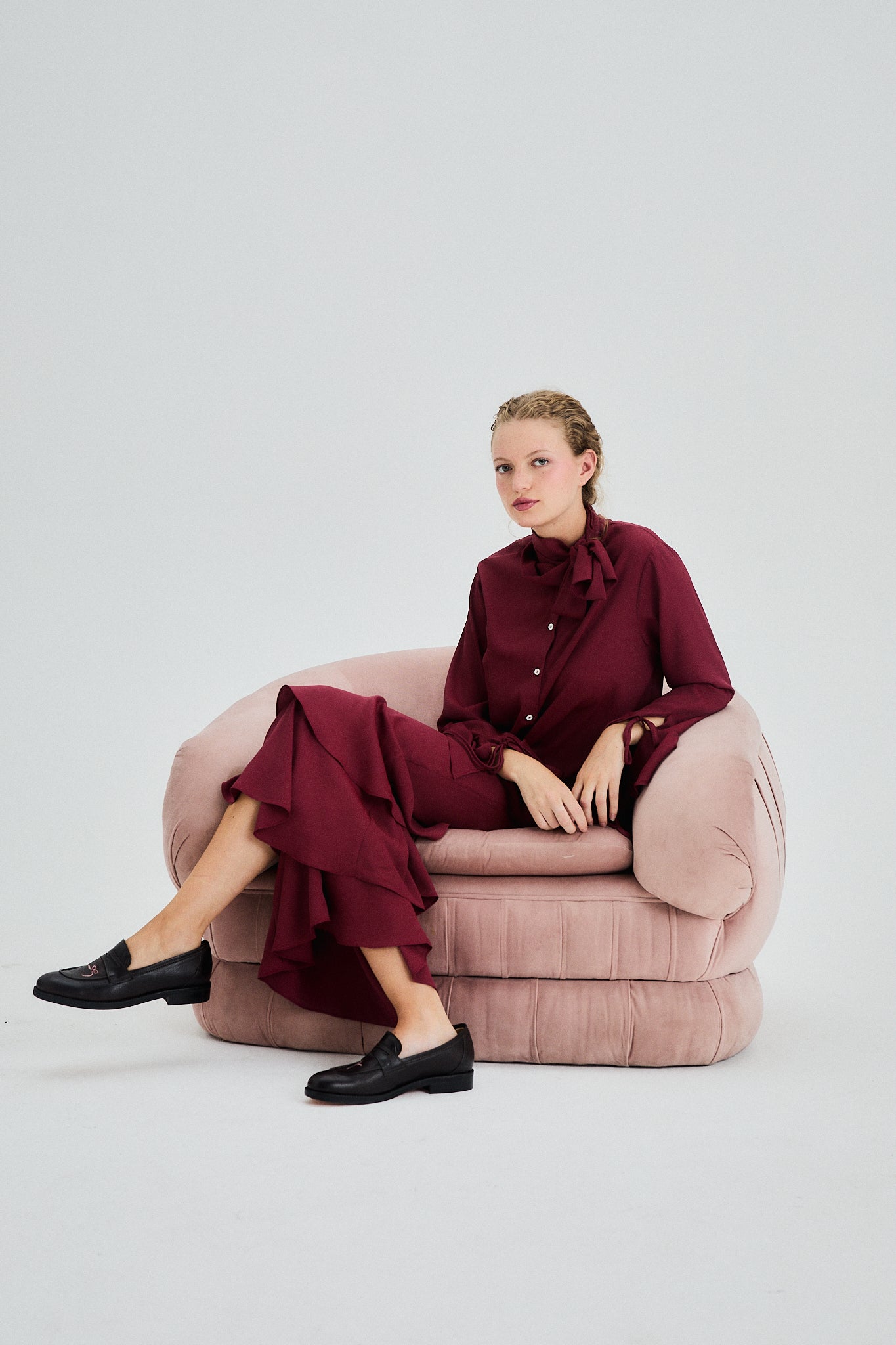 Pantalón Alberta bordeaux