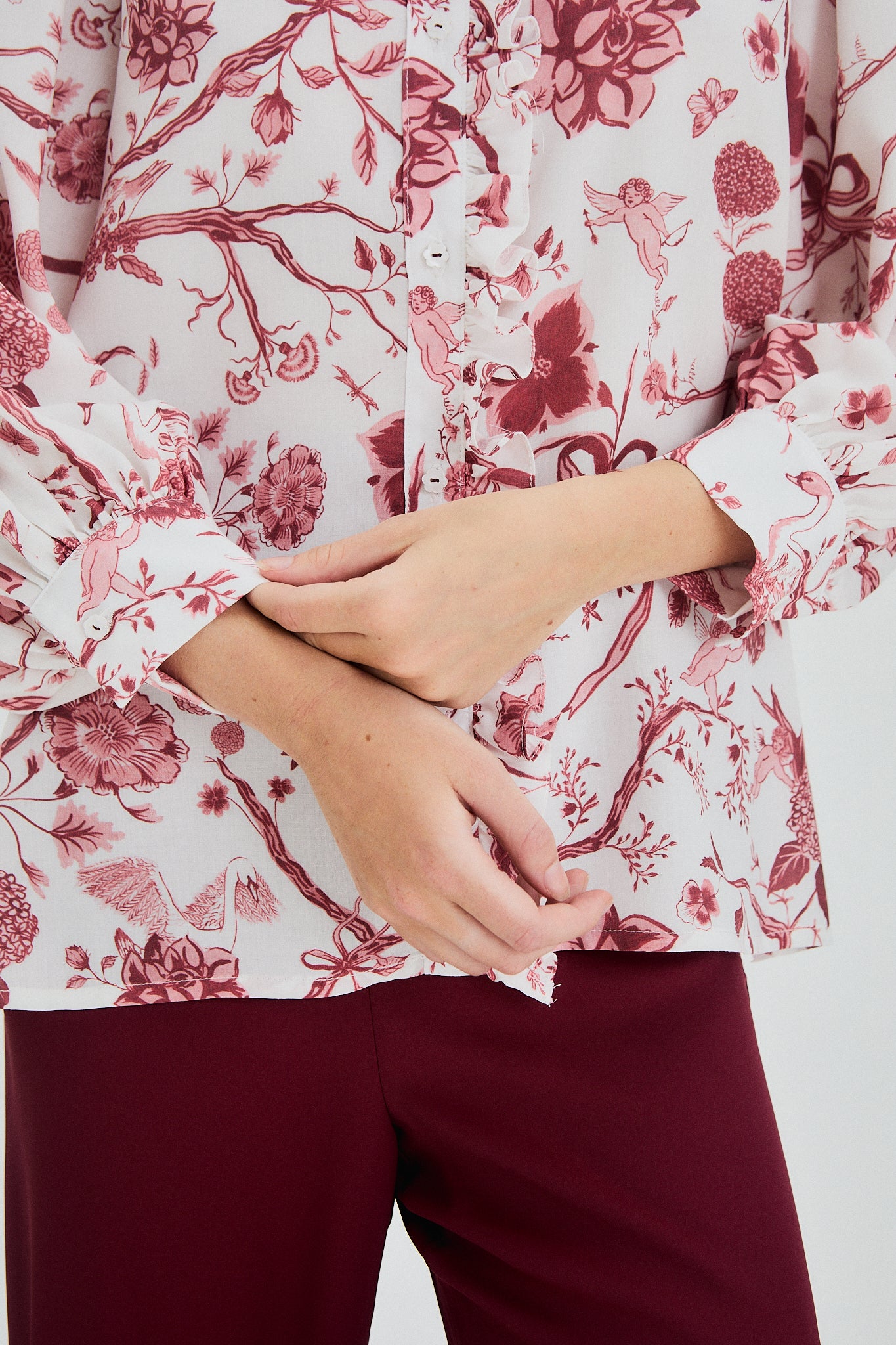 Camisa Sisi Bordeaux