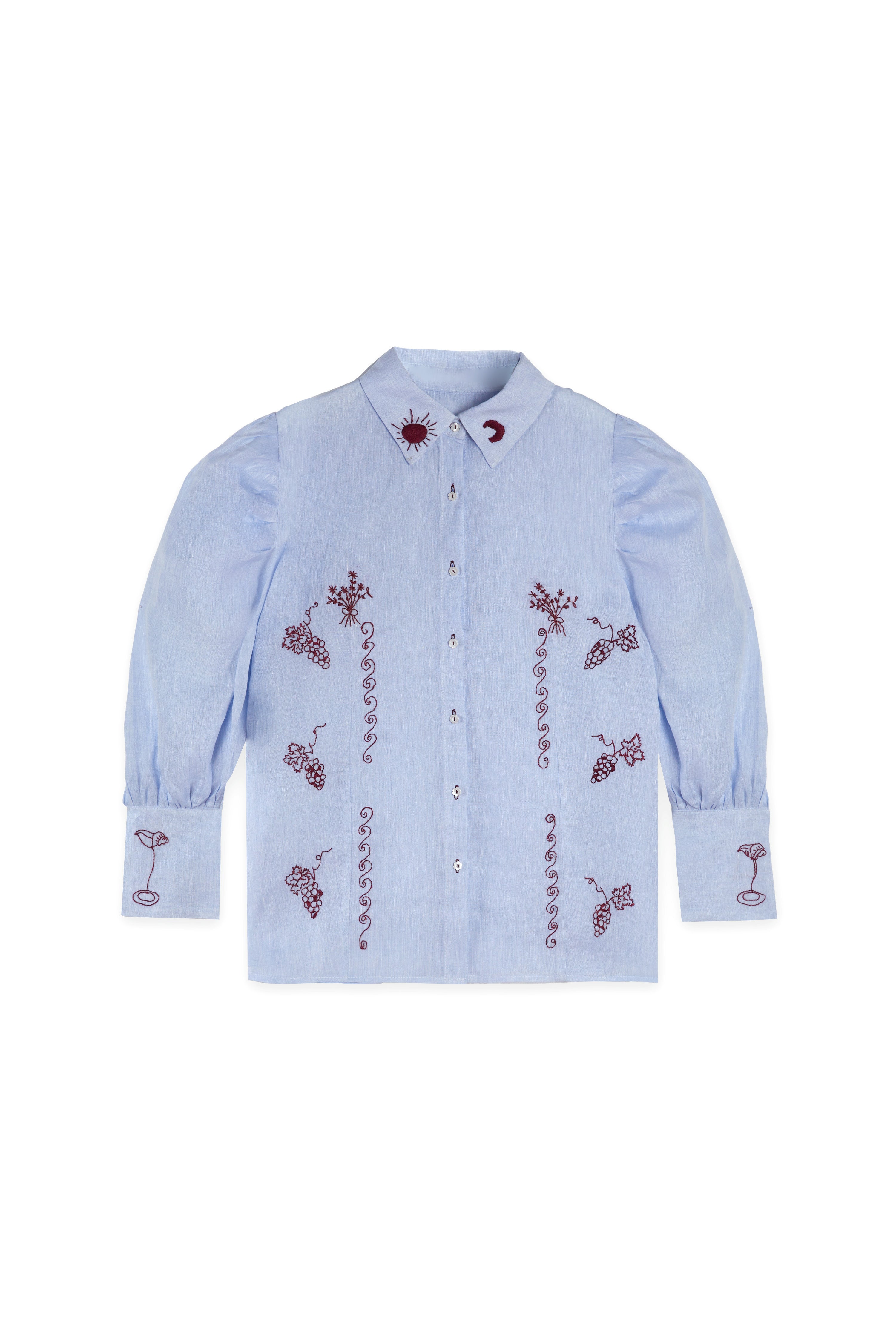 Camisa Violet celeste