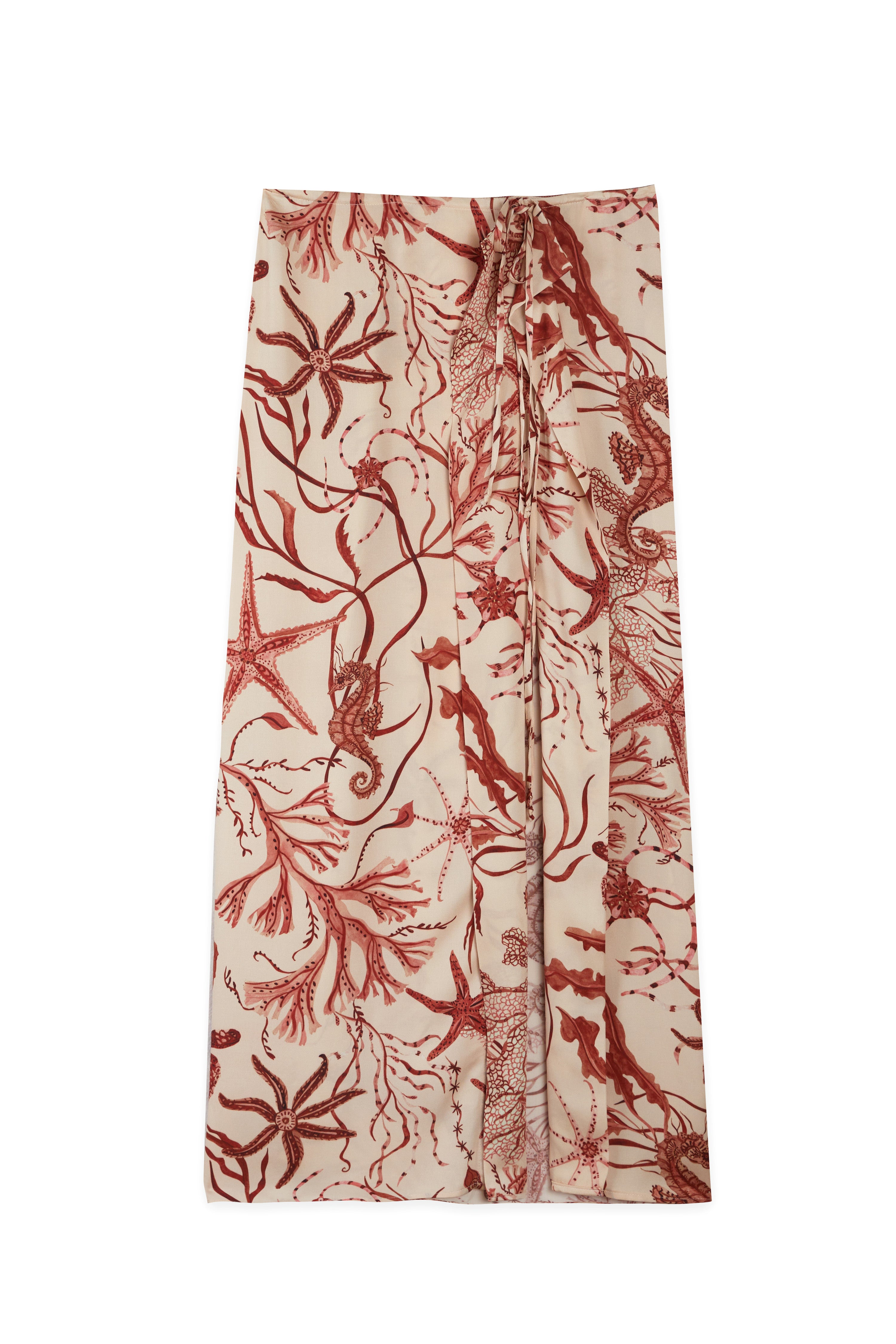 Falda Zelmira coral