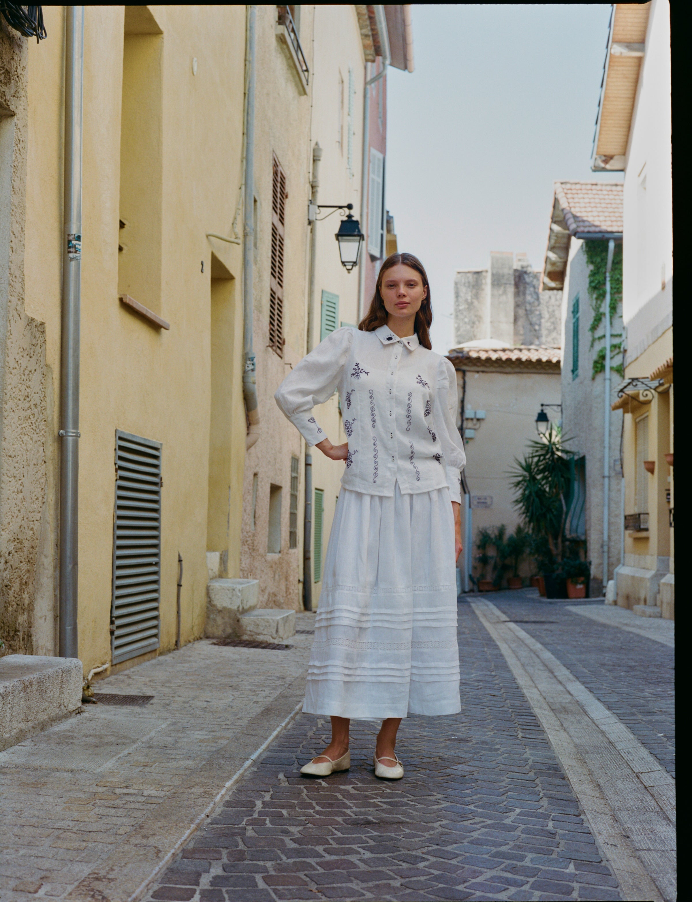 Camisa Violet blanca