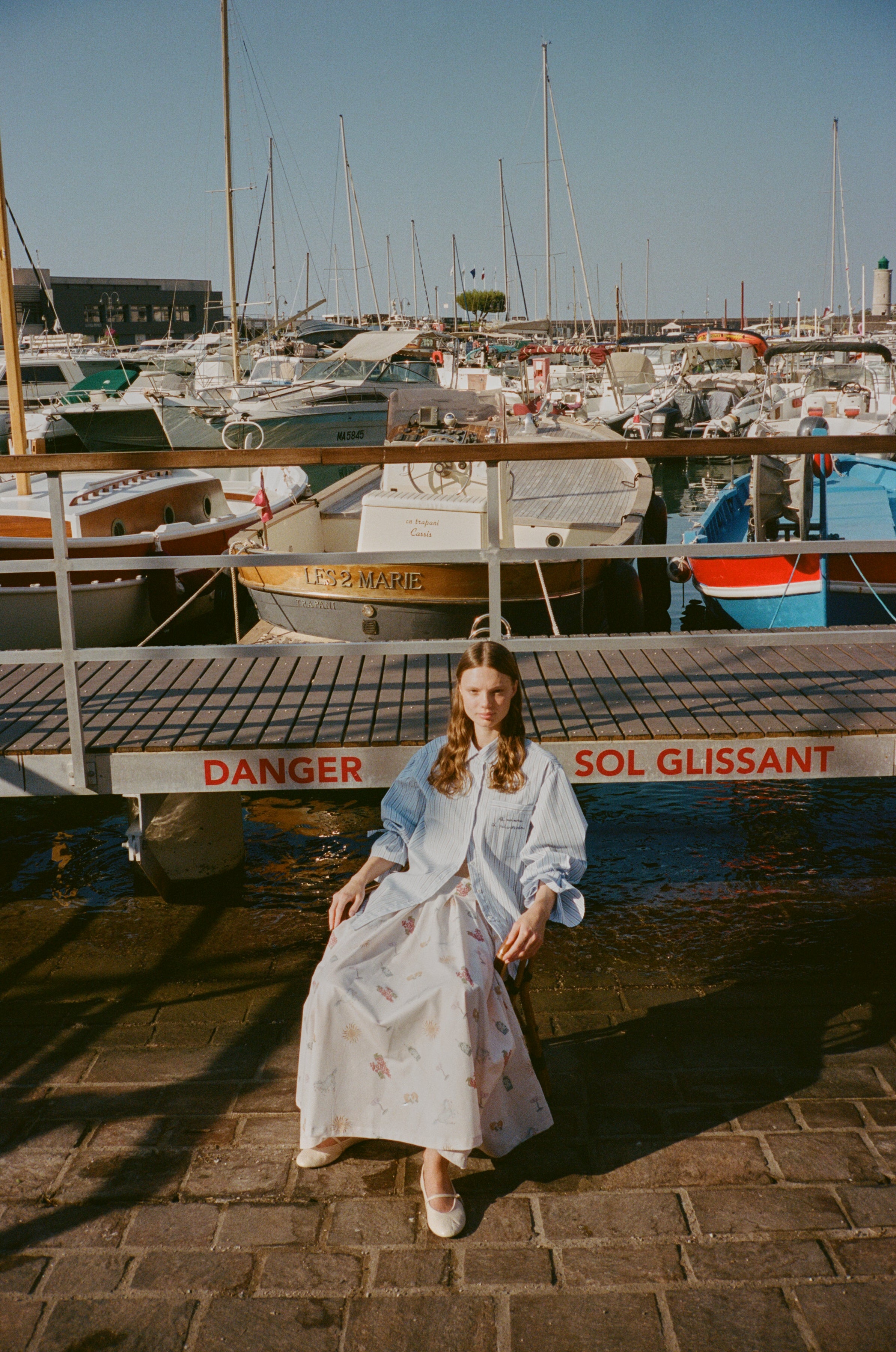 Camisa Navia rayas azules