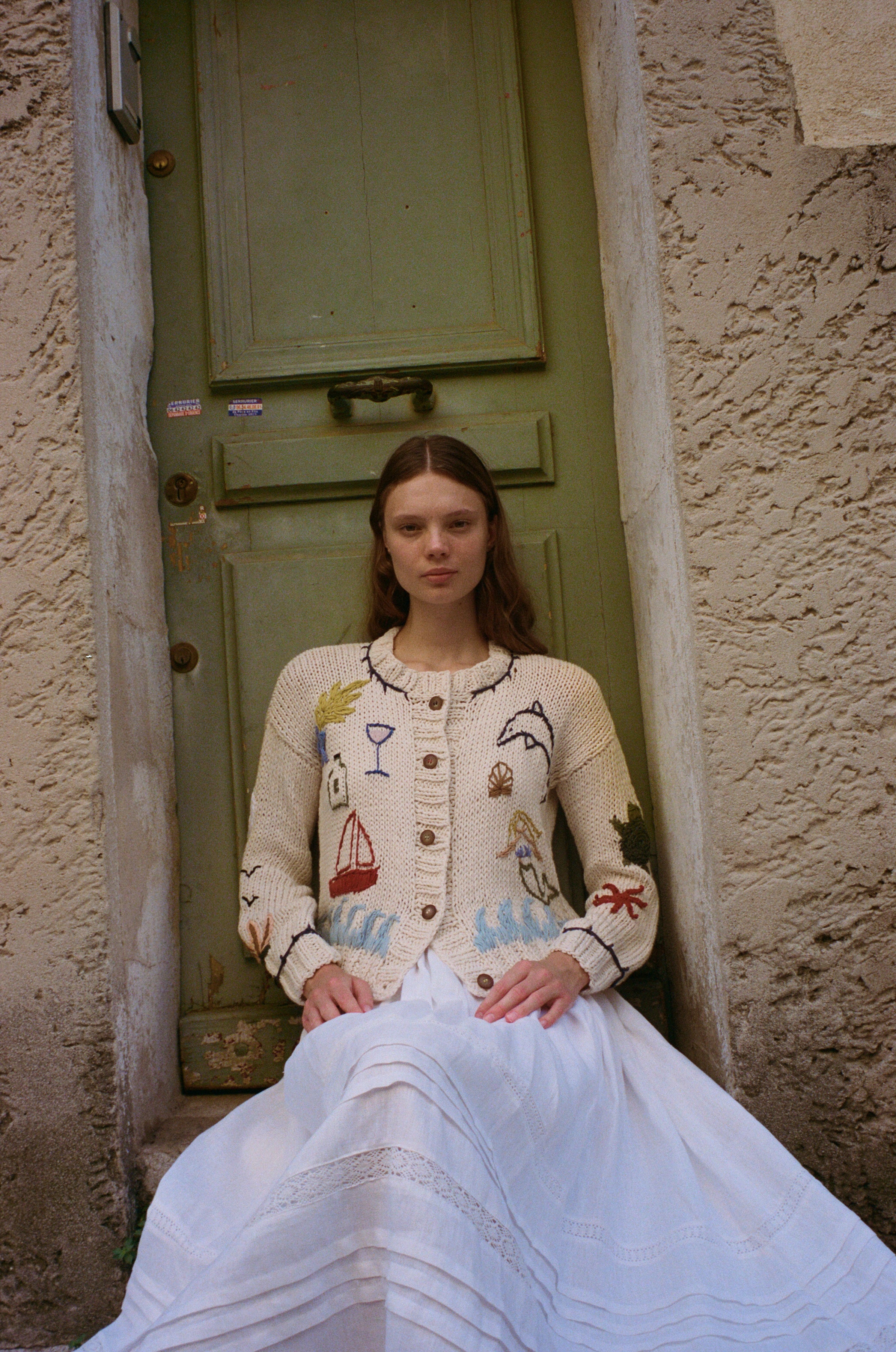 Cardigan Mar y Tierra natural