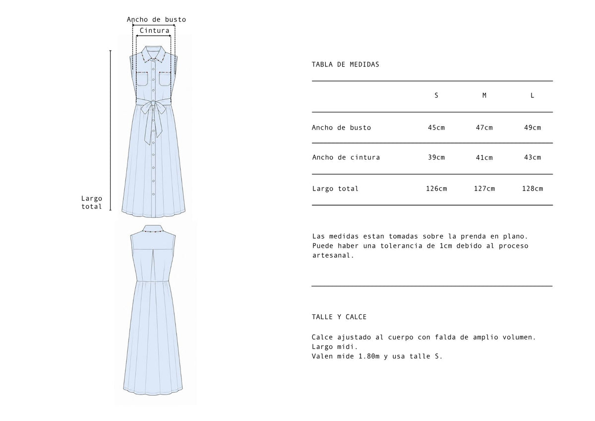 Vestido Isadora Celeste