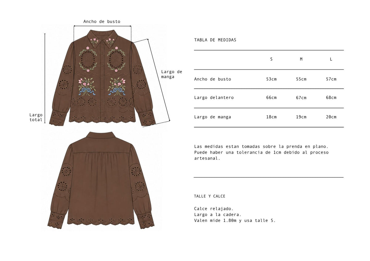 Camisa Enriqueta Chocolate