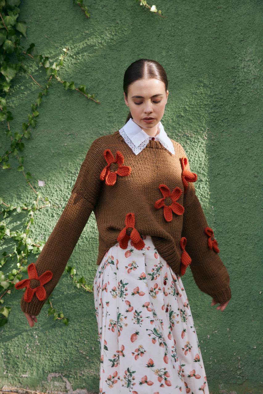 Sweater Poppy marrón