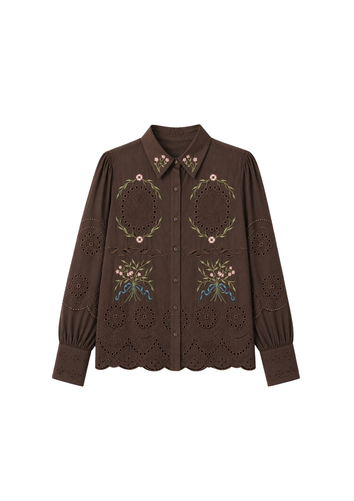 Camisa Enriqueta Chocolate