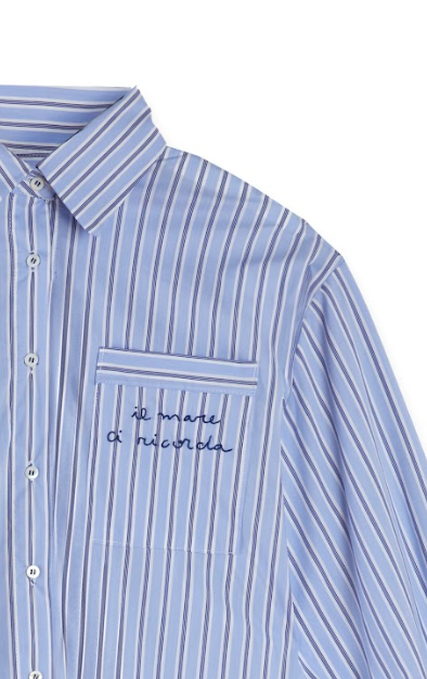 Camisa Navia rayas azules