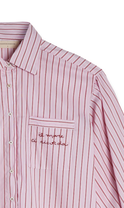 Camisa Navia rayas rosas