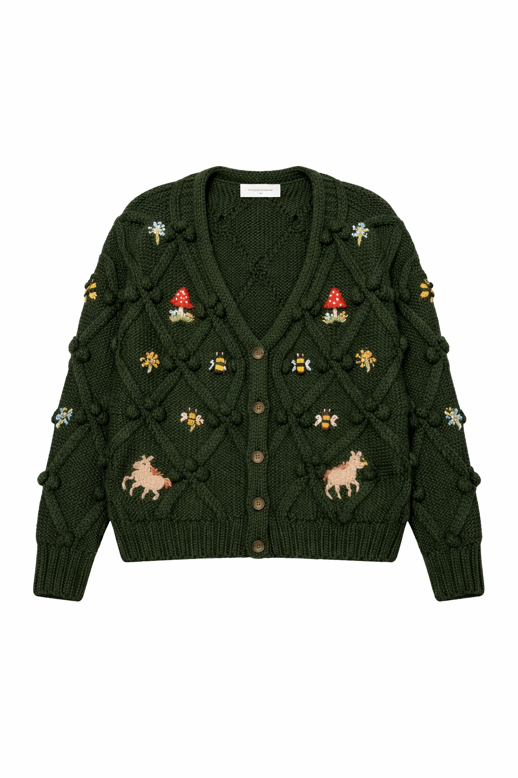 Cardigan Caballitos verde