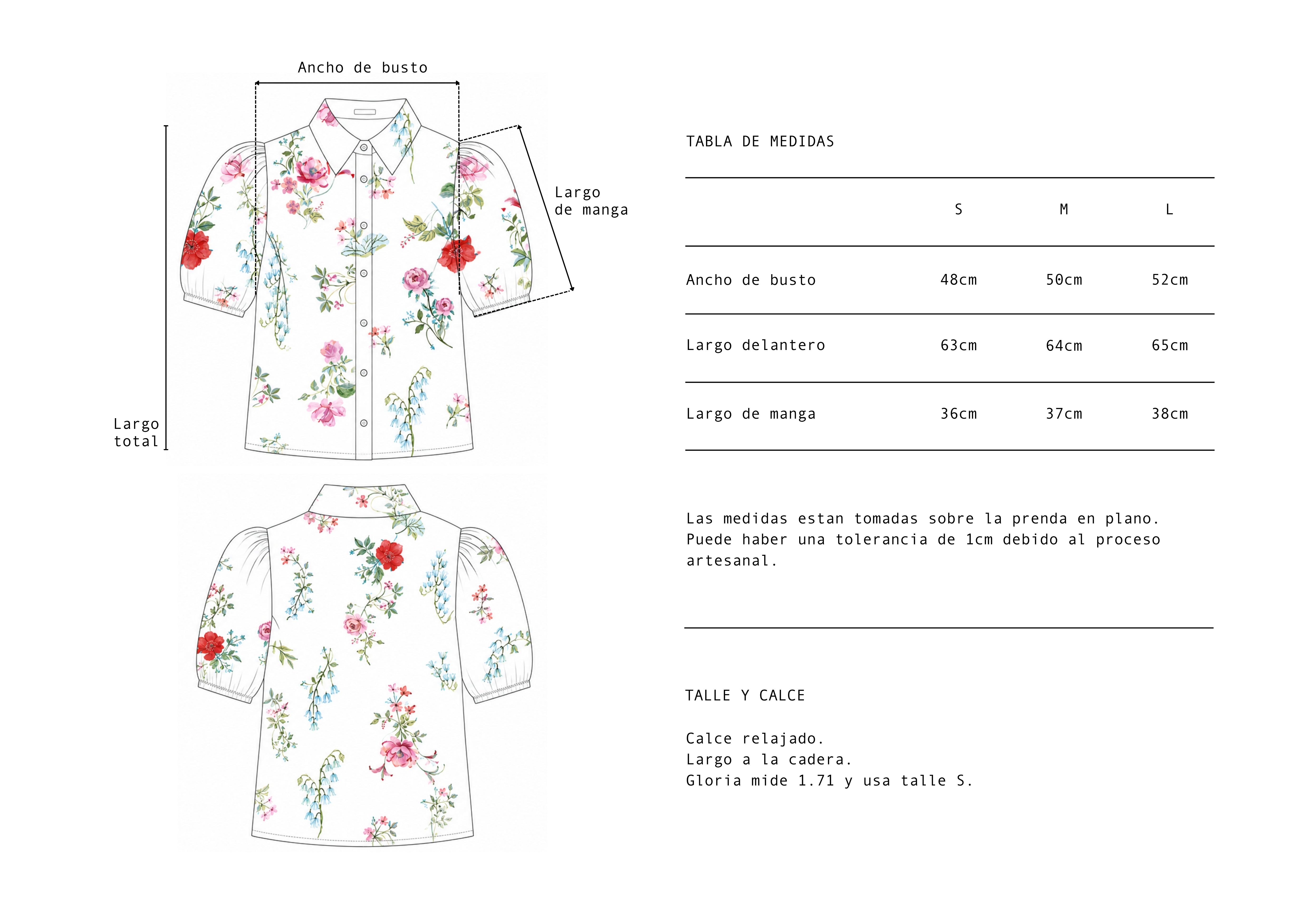 Camisa Violet Bouquets