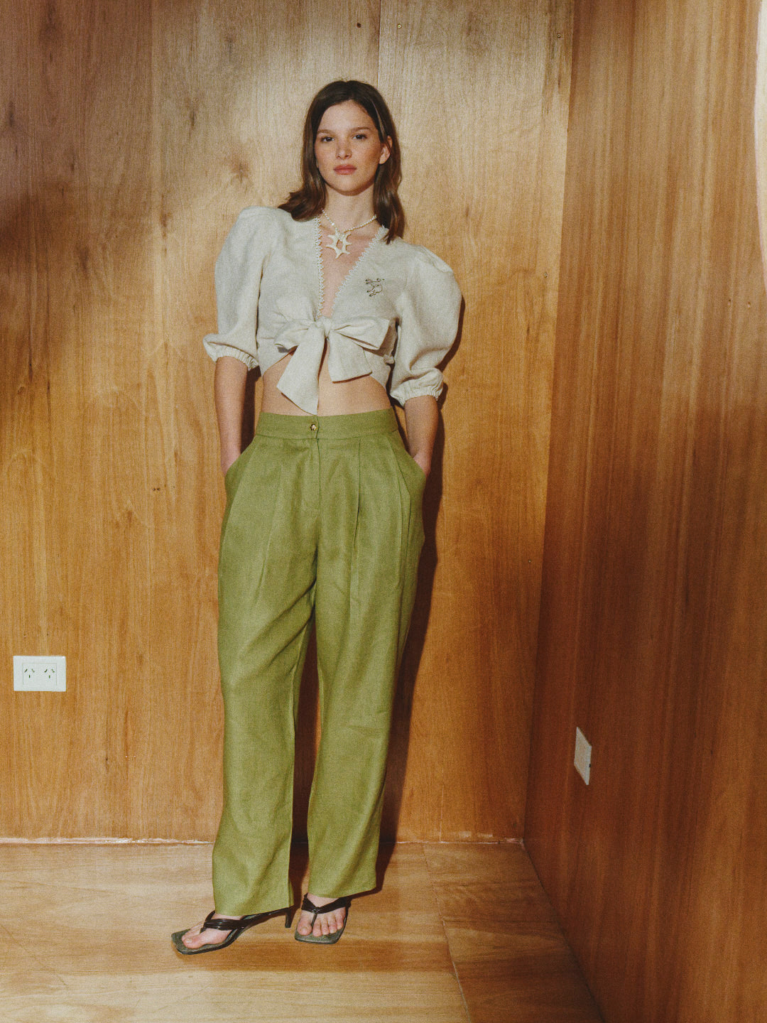 Top Julieta crema