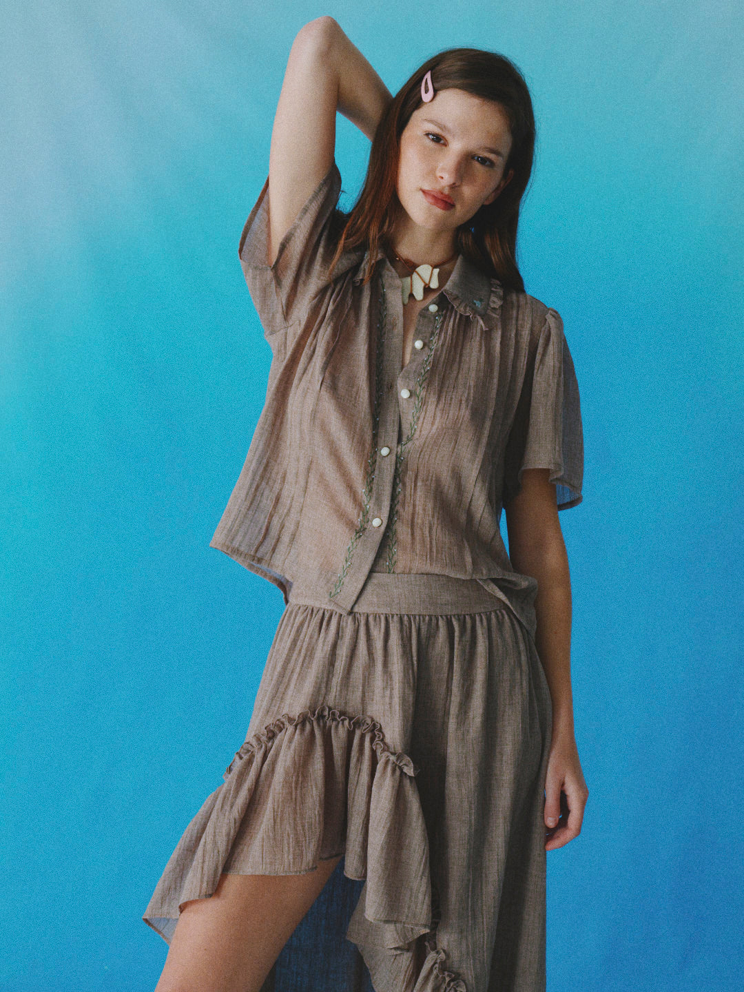 Blusa Malta visón