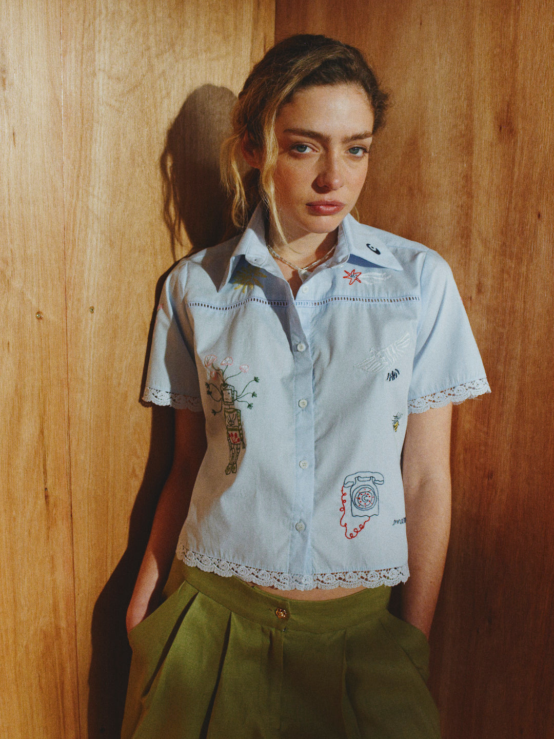 Camisa Aruba Celeste