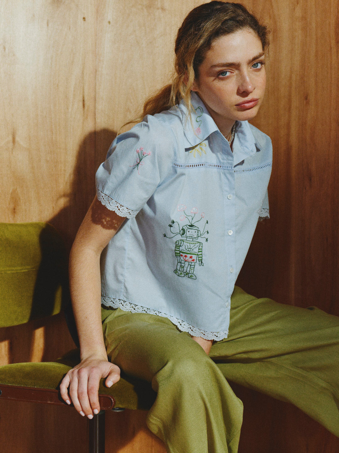 Camisa Aruba Celeste