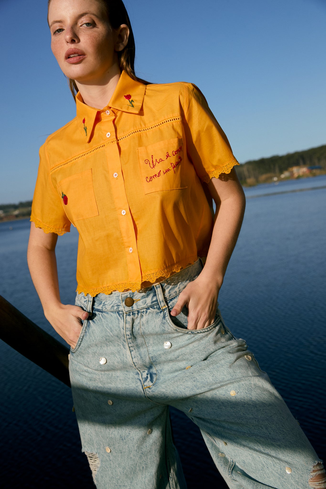Camisa Aruba amarillo
