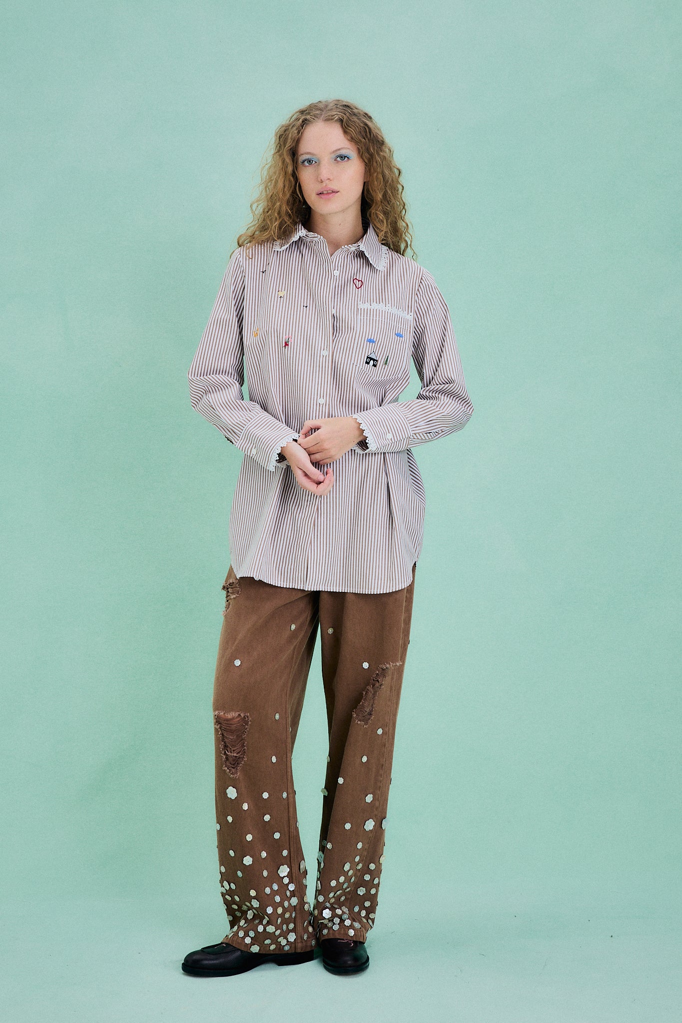 Camisa Carintia marrón