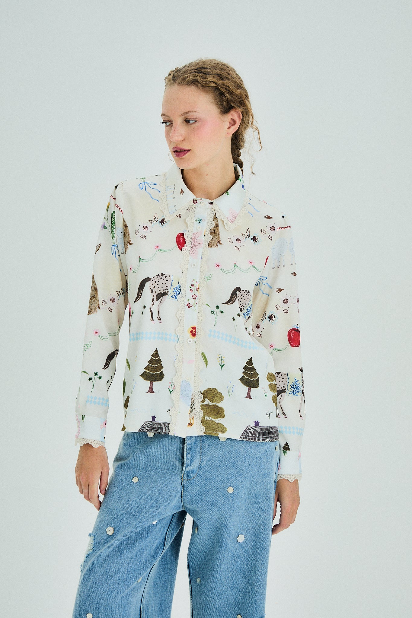 Camisa Abigail crudo