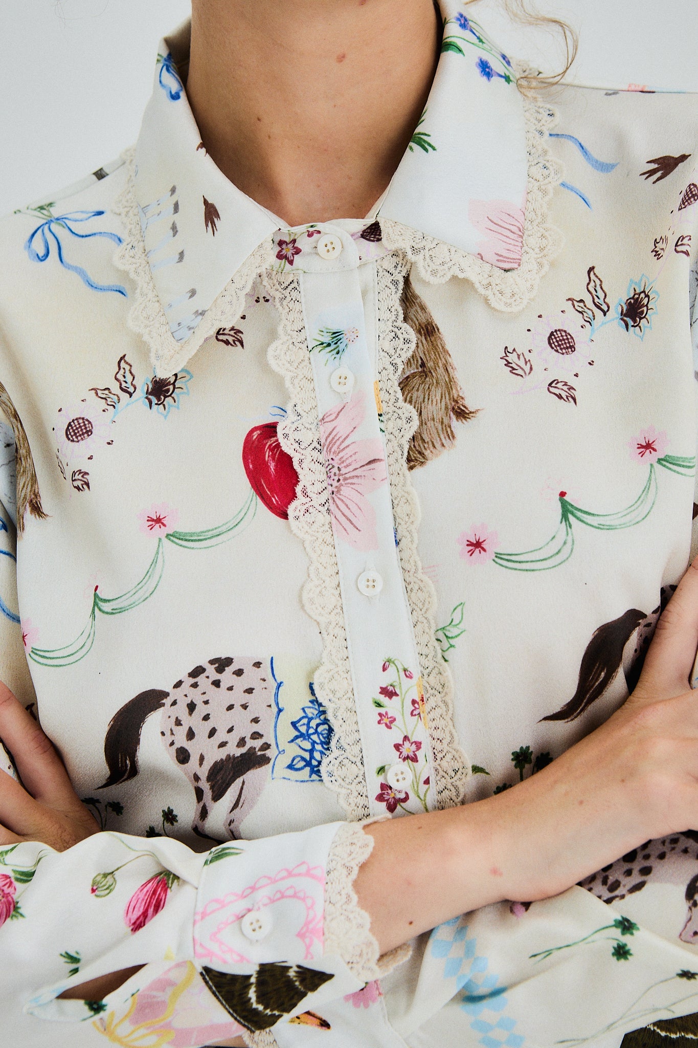 Camisa Abigail crudo