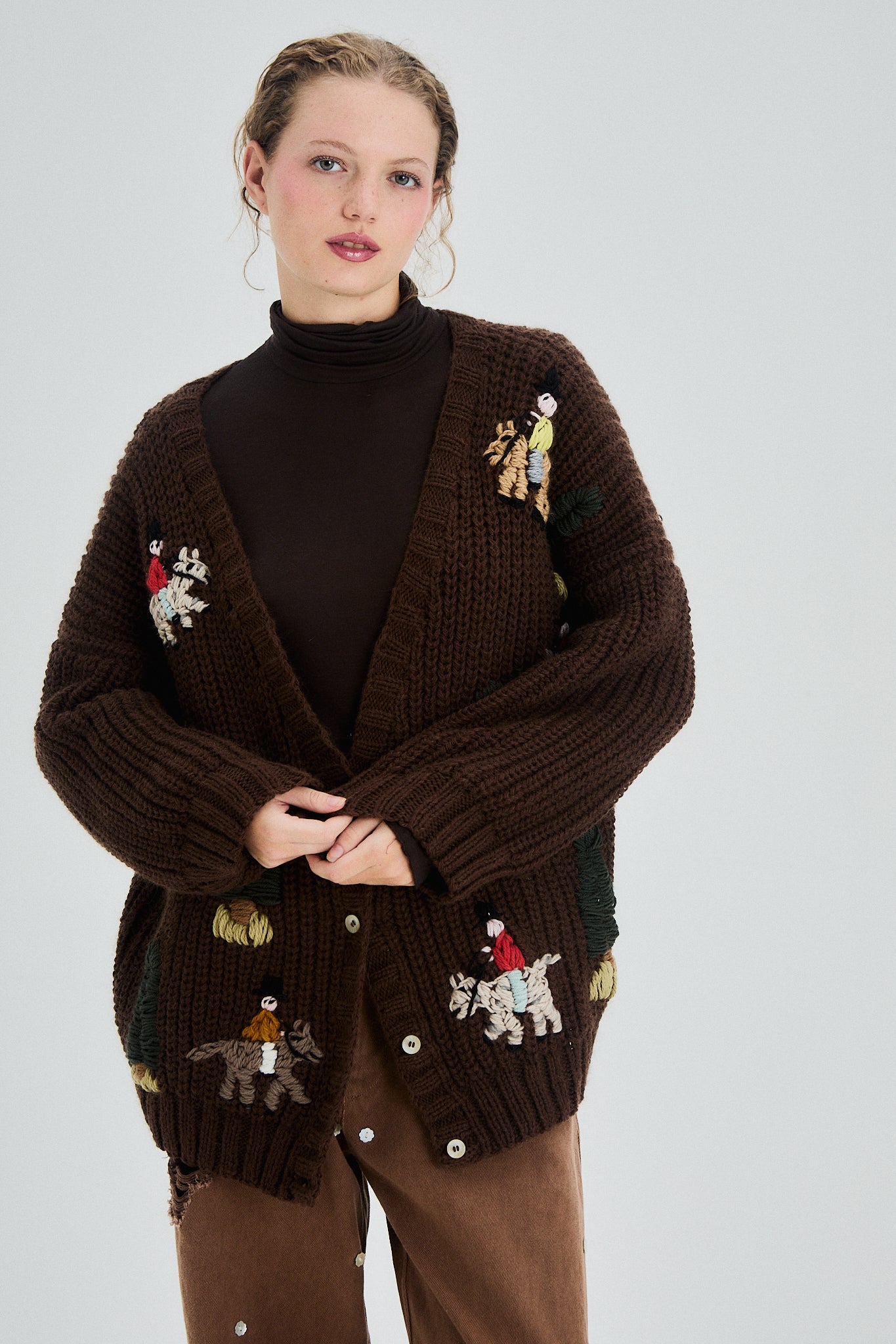 Cardigan Arelauquen chocolate