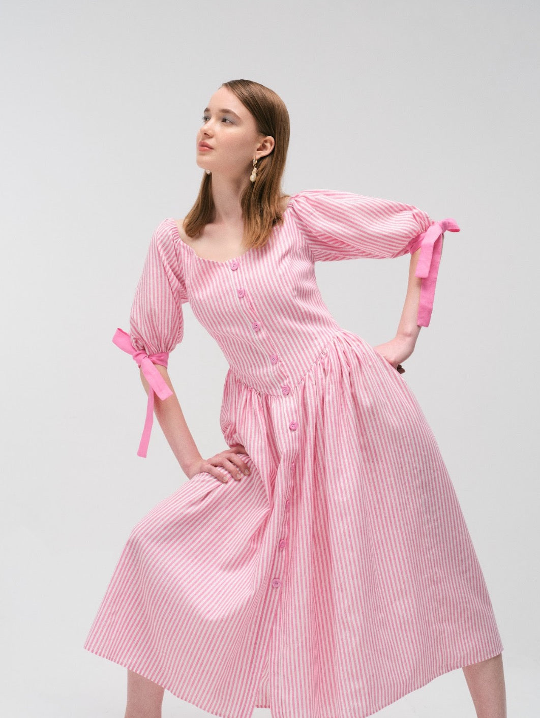 Vestido Caliope rosa
